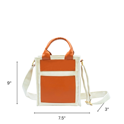 Tan Pocket Crossbody Bag