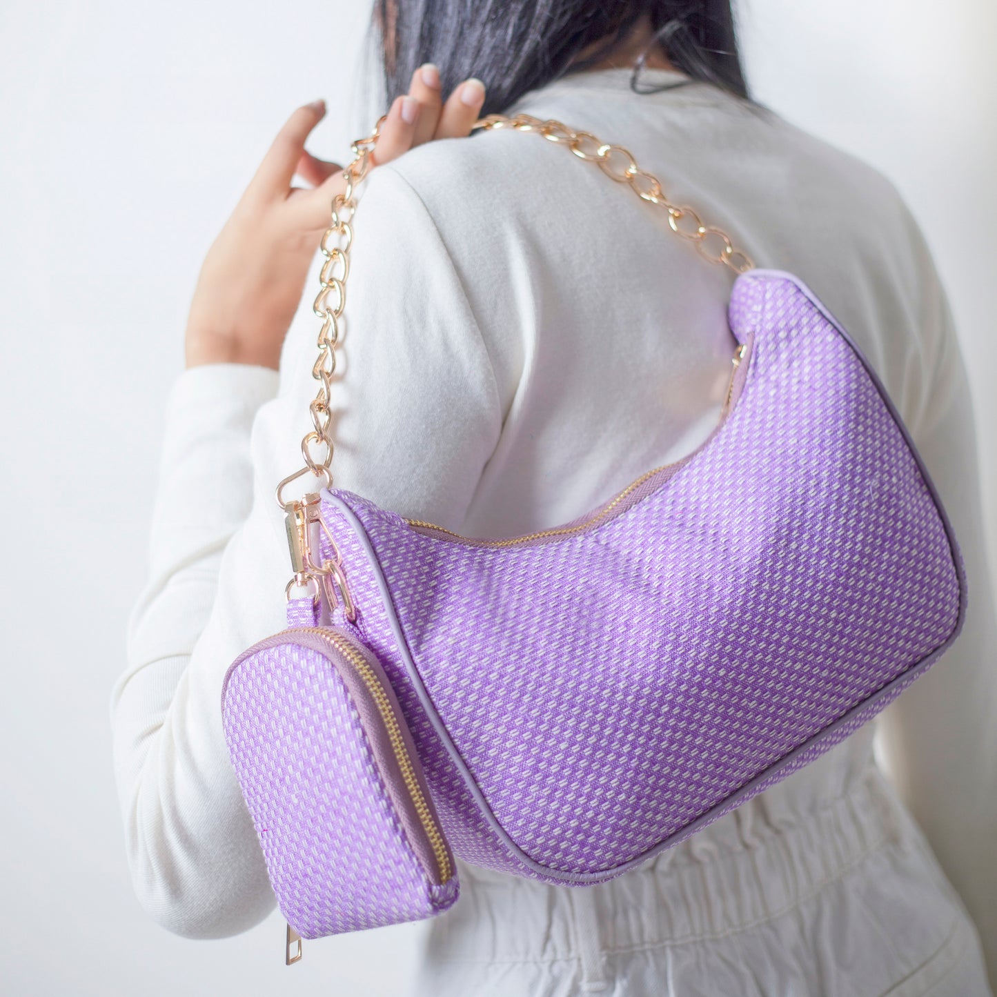Lilac Multi Way Crossbody Bag