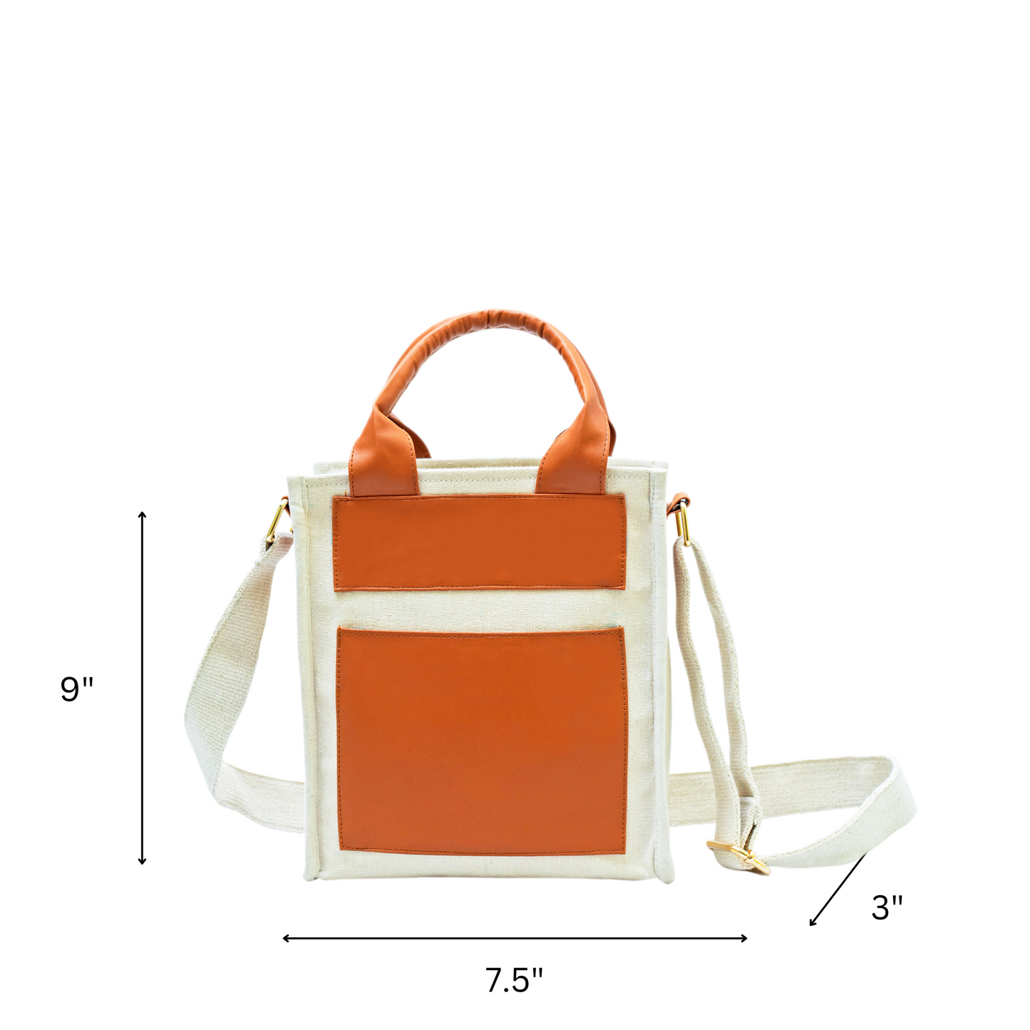 Tan Pocket Crossbody Bag