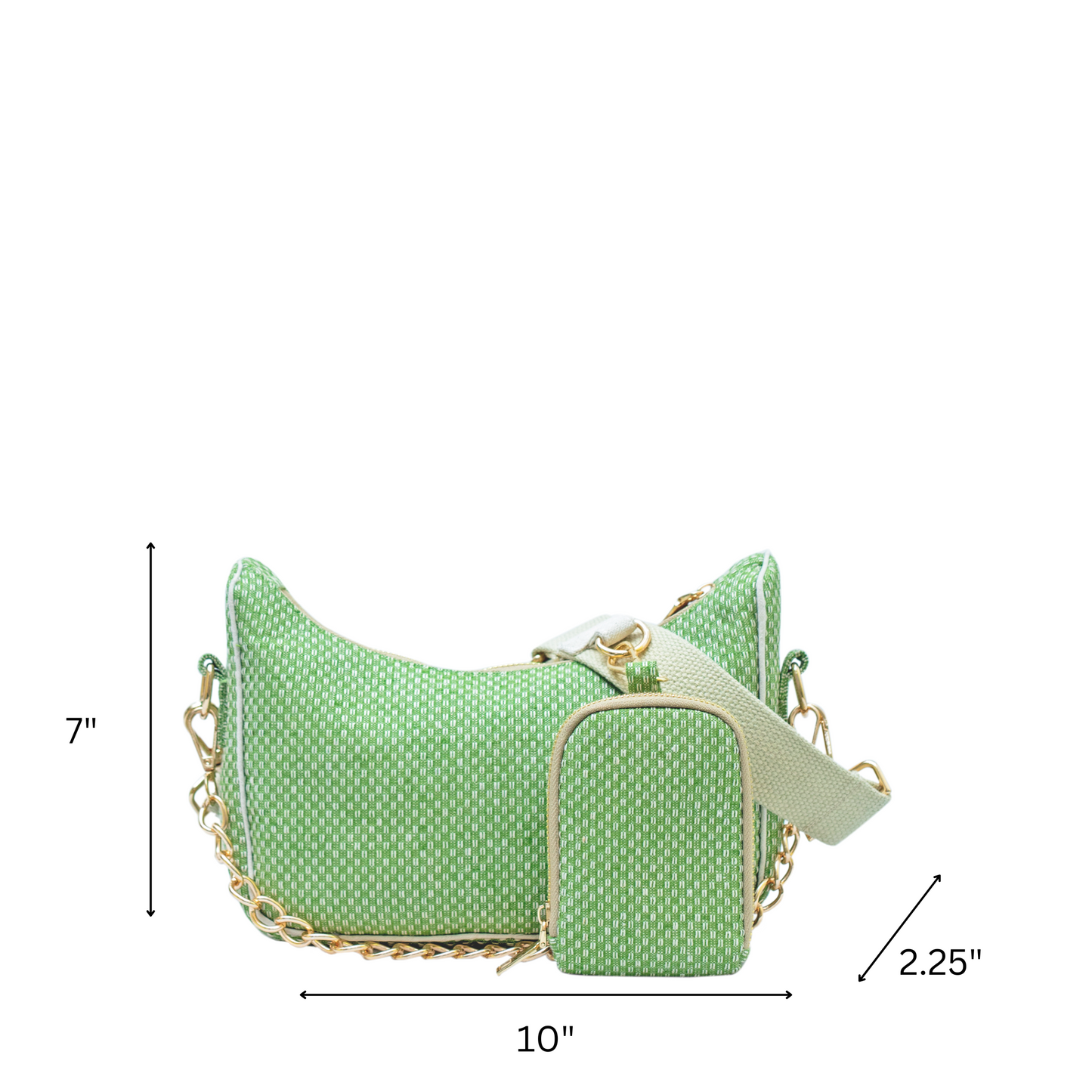 Green Multi Way Crossbody Bag